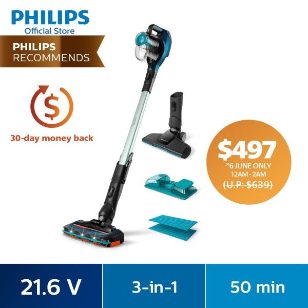 Philips Wet & Dry Stick Vacuum Cleaner
