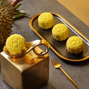 Singapore Marriott Tang Plaza Hotel Pure "Mao Shan Wang" Premium Grade Durian Snowskin Mooncakes