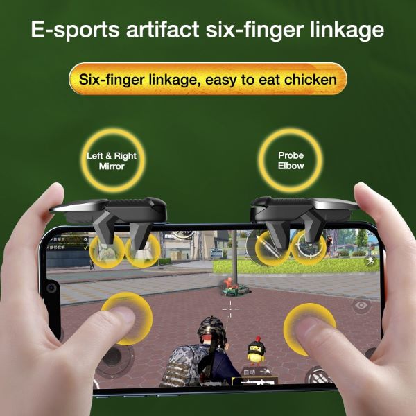 6 fingers mobile game controller