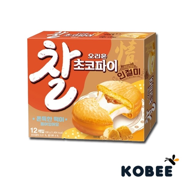 korean snacks - Sticky Choco Pie - Injeolmi