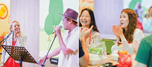 In Singapore, our colleagues grooved to a live band during lunchtime.