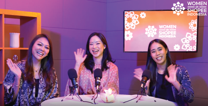 Our Women@Shopee team in Indonesia organised a podcast series on reaching for our dreams, rising above challenges and achieving our goals.