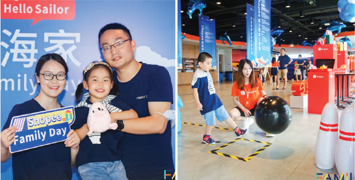 Over in China, we organised a family day carnival where working parents could bring their children to the Shopee office for a day of fun and games!