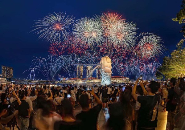 where to watch ndp fireworks 2023 Merlion Park