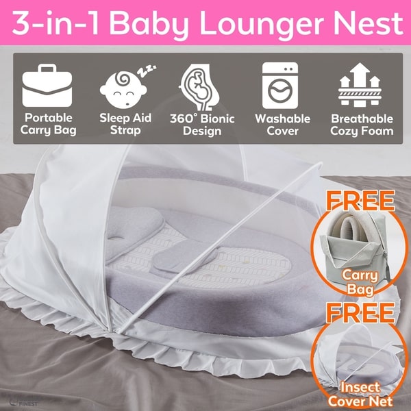 3-in-1 Baby Lounger Nest