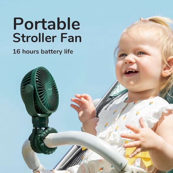JISULIFE Portable Stroller Fan