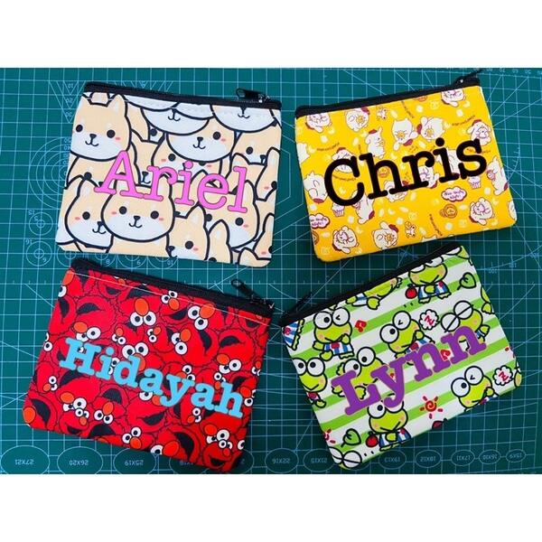 personalised coin pouch