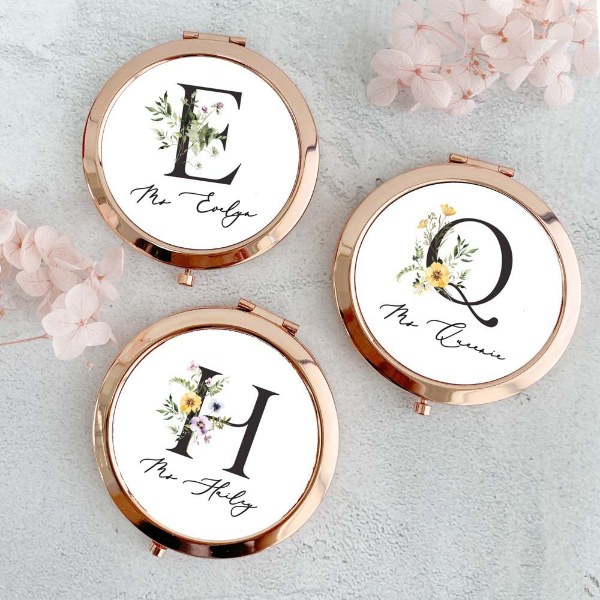 personalised compact mirror bridesmaid gift singapore