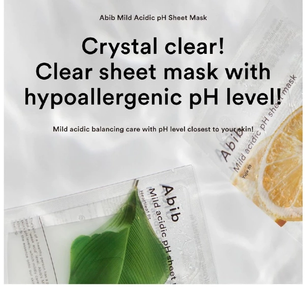 Abib Mild Acidic pH Sheet Mask - best korean face mask