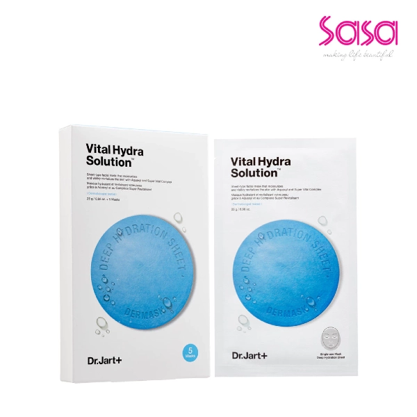 Dr. Jart+ Vital Hydra Solution Pro Glow Face Mask with Hyaluronic Acid - best korean sheet mask