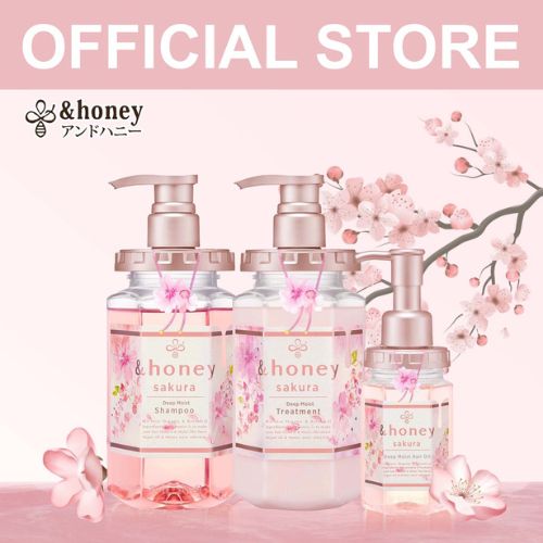 best shampoo for hair loss &Honey Sakura Deep Moist Bundle Set
