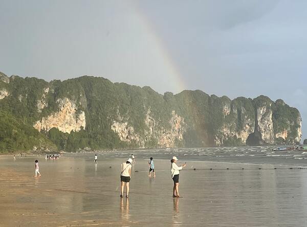 ao nang beach rainbow