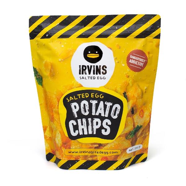 Salted Egg Potato Chips (IRVINS) in singapore