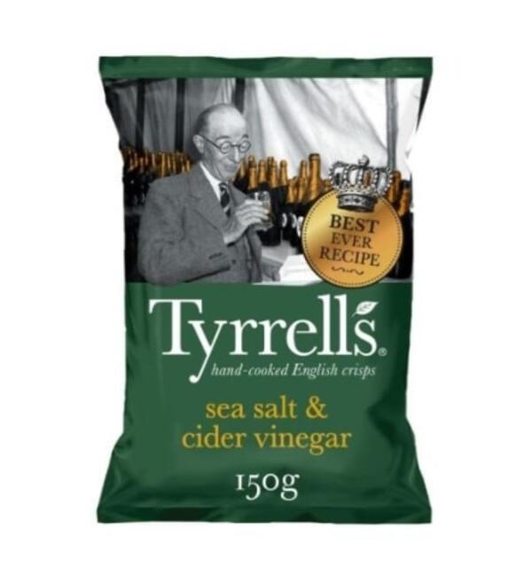 Sea Salt & Cider Vinegar Potato Chips (Tyrrells)