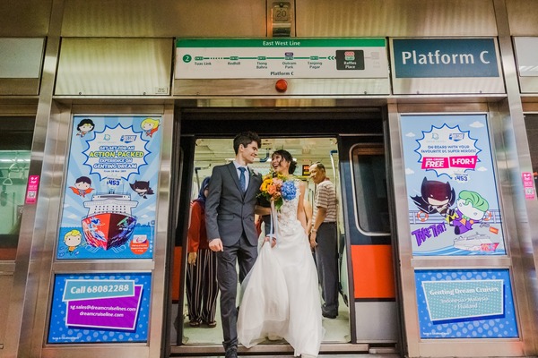 MRT pre-wedding photoshoot location singapore