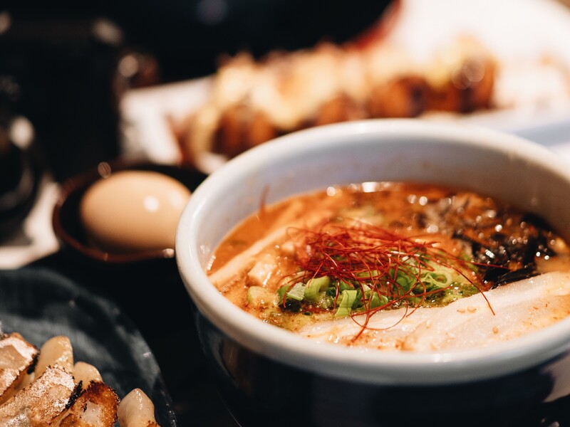 Enjoying a bowl of best ramen in tokyo