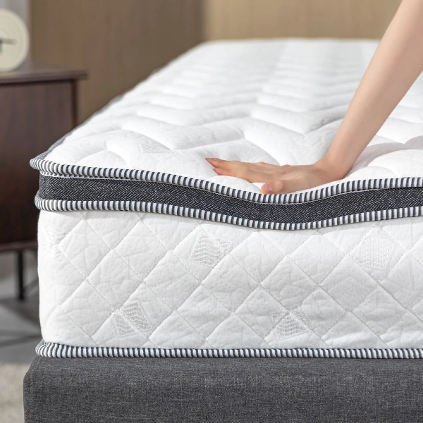 Zinus Extra Firm Euro Top Latex Pocketed Spring Mattress - best mattress singapore