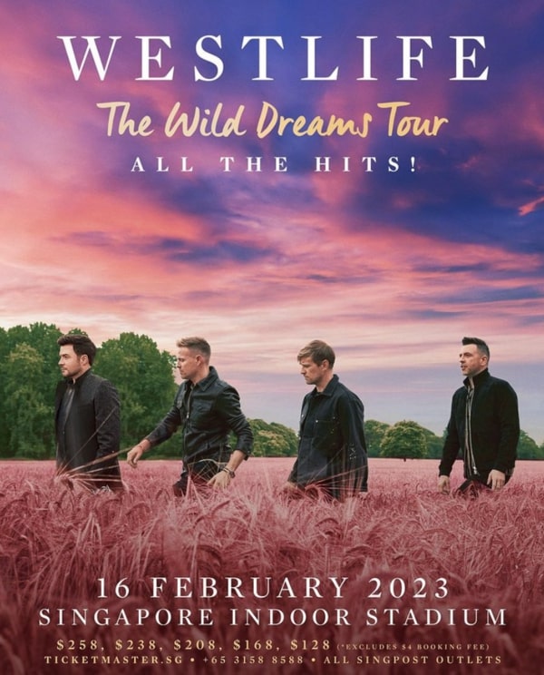 westlife wild dreams tour 2023 singapore