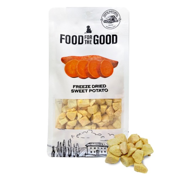 Food For The Good Freeze-Dried Sweet Potato healthy dog treats