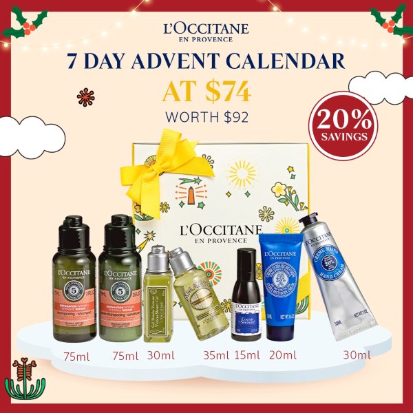 L'OCCITANE 7 Day Advent Calendar