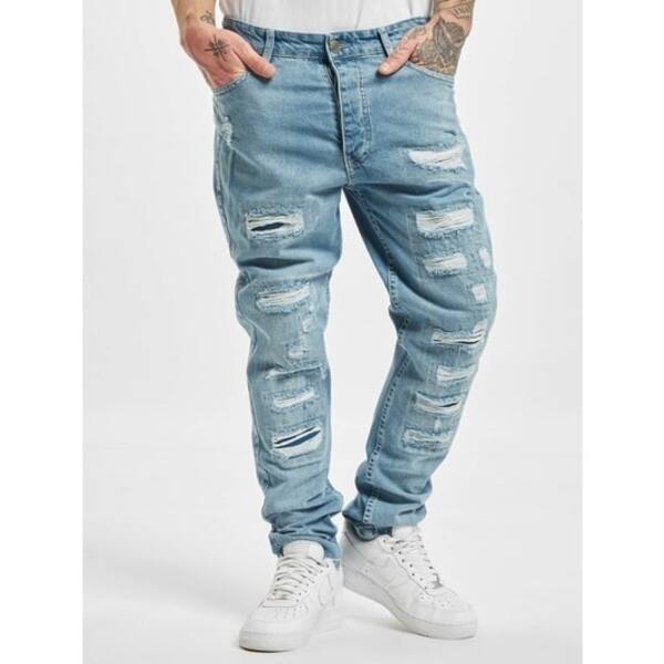 DEF Carl Men Ripped Long Denim Pants - best jeans for men