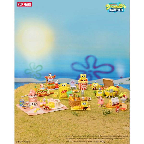 best popmart figurines SpongeBob Picnic Party Series