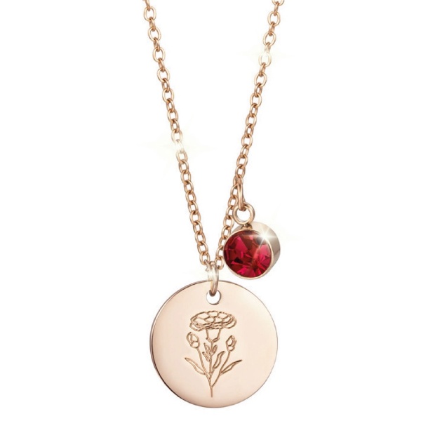 Birth Month Flower Necklace valentine’s day gifts for her singapore