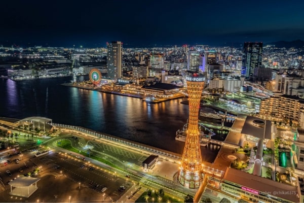 night views at kobe harborland