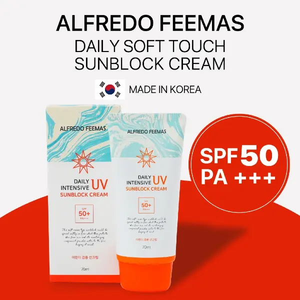 Alfredo Feemas Daily Soft Touch Whitening Sunblock best sunscreens in Singapore for face