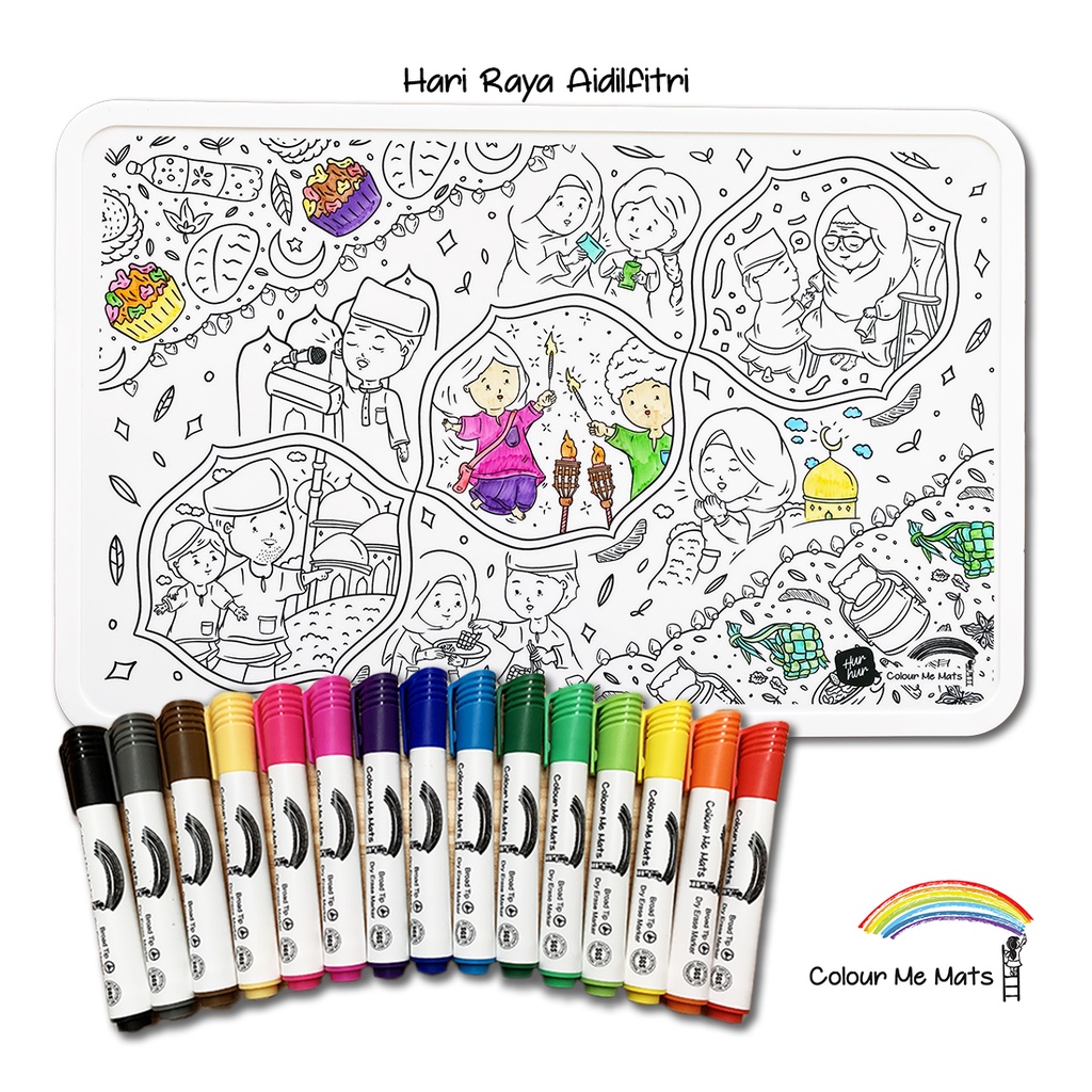 Hari Raya Gift Idea 2023 Colouring Mat