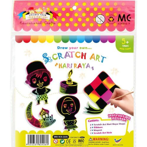 Hari Raya Scratch Art Kit