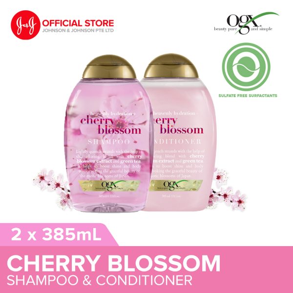 sakura collection 2023 OGX Heavenly Hydration Cherry Blossom Set