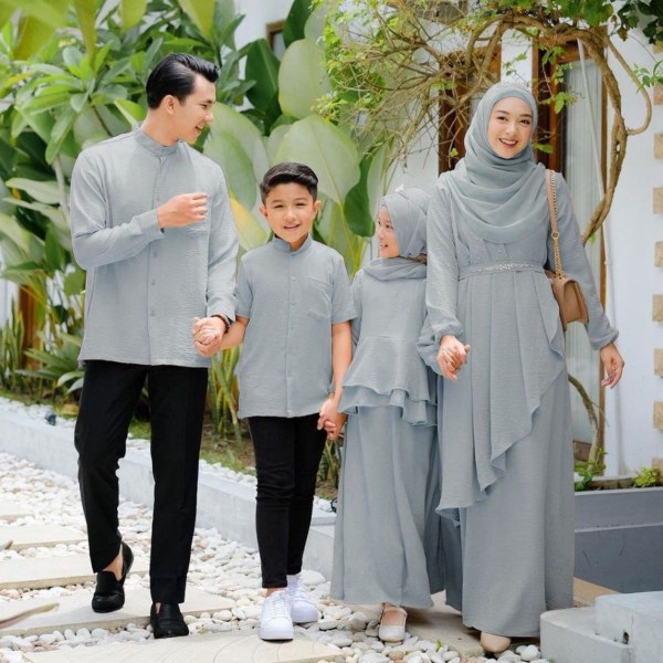 baju kurung family set singapore 2023 Simple Ruffle Set
