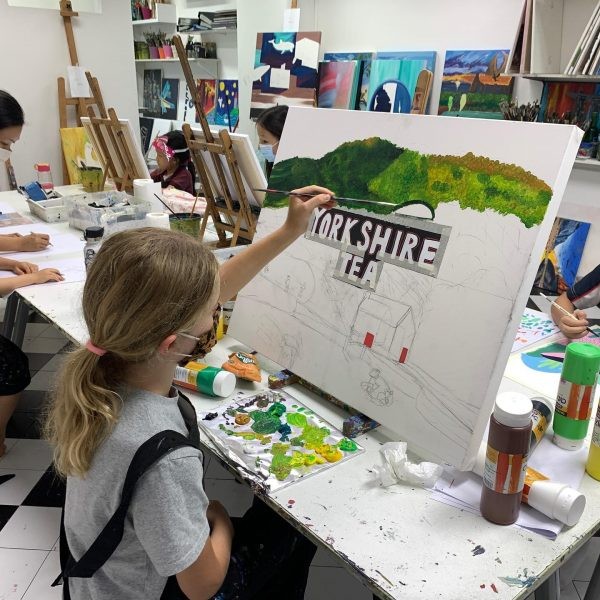 Kid's Art Jamming at My Art Studio