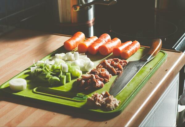 ingredients on best chopping board singapore