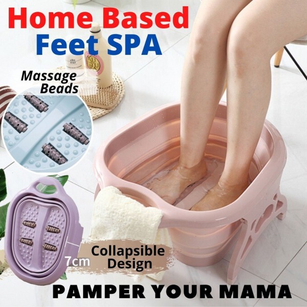 best foot massager Singapore Foldable Foot Bath With Massager Roller