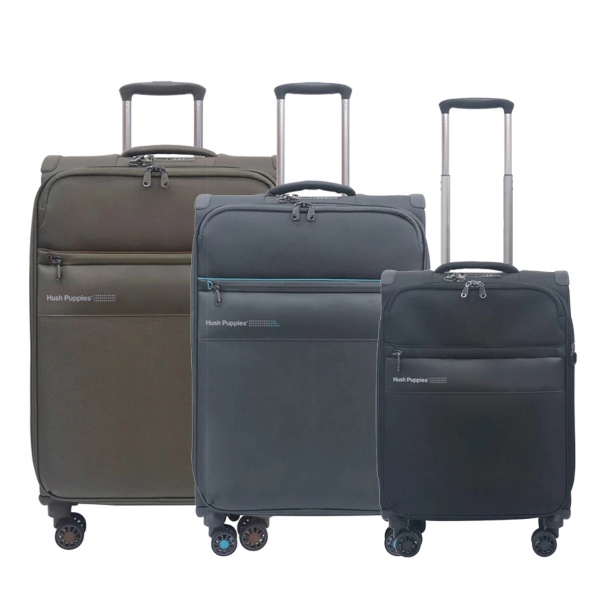 best luggage brands singapore 2023 Hush Puppies Soft Case Spinner Trolley