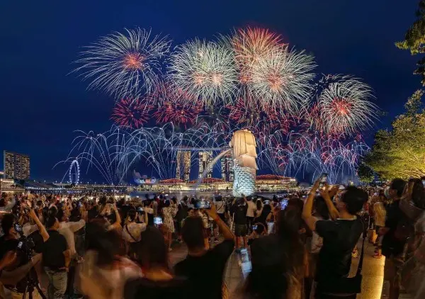 Merlion Park where to watch ndp fireworks 2024