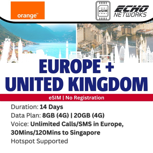 Orange Europe + UK eSIM