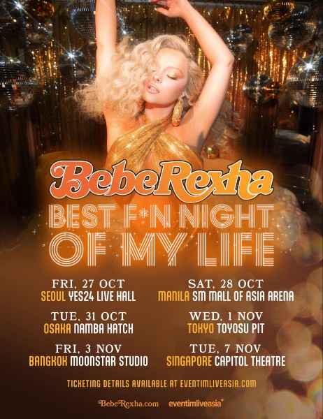 upcoming concert singapore 2023 Bebe Rexha