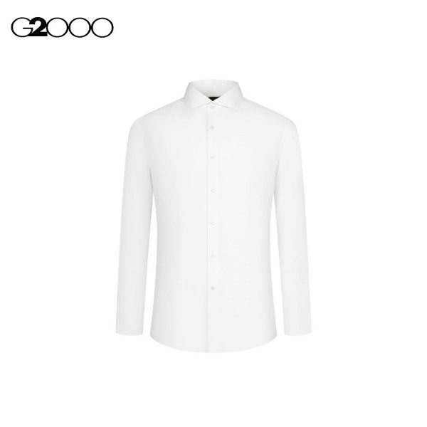 G2000 Men Non-Iron Cotton Lyocell Textured Dress Shirt