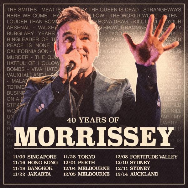 upcoming concert singapore 2023 Morrissey