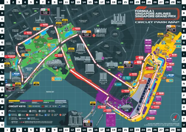 f1 gp 2024 singapore circuit map