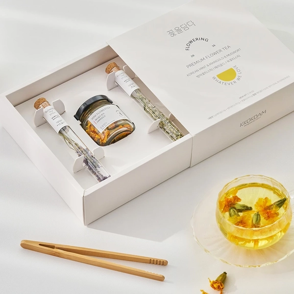 best christmas gift idea singapore: Flower tea gift box from KKOKDAM