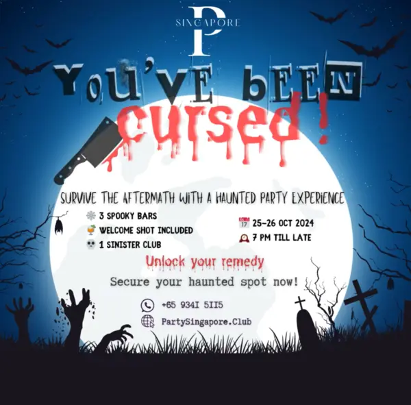 You’ve Been Cursed Pub Crawl halloween event singapore