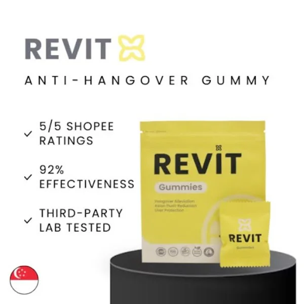 Revit Anti-Hangover Gummy best hangover cure gummy candy Singapore