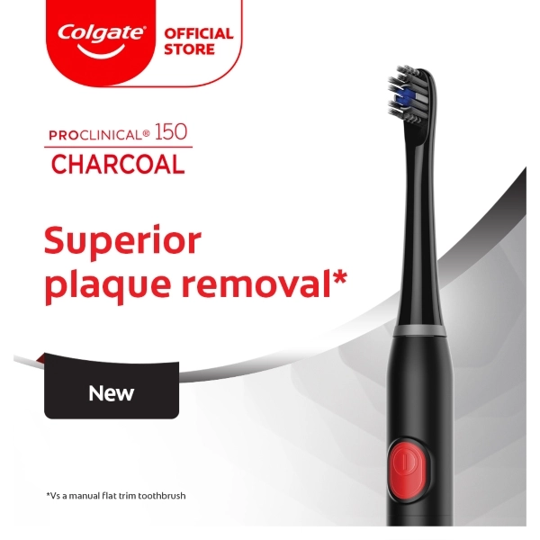 Colgate Proclinical B150 Charcoal Electric Toothbrush - best electric toothbrush singapore