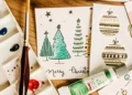 christmas card ideas for kids art and craft paint brush