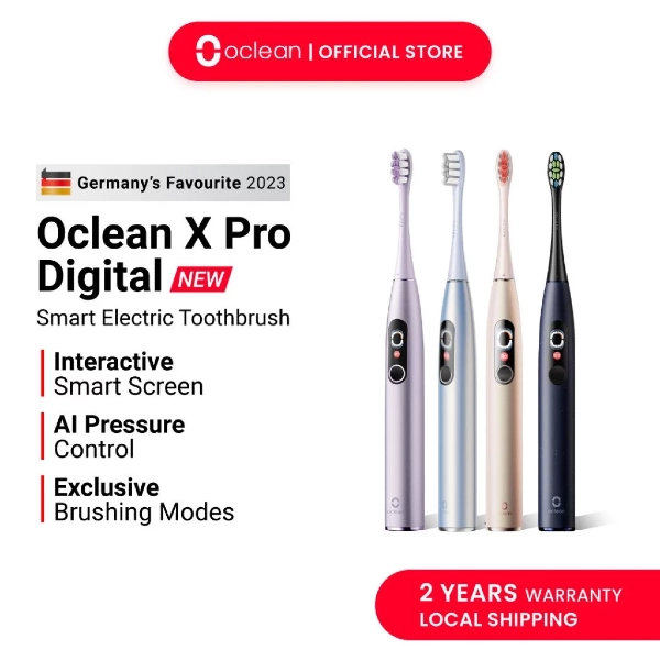 Oclean X Pro Digital Electric Sonic Toothbrush - best electric toothbrush singapore