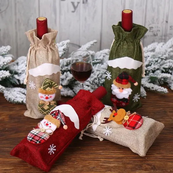 christmas wine cover